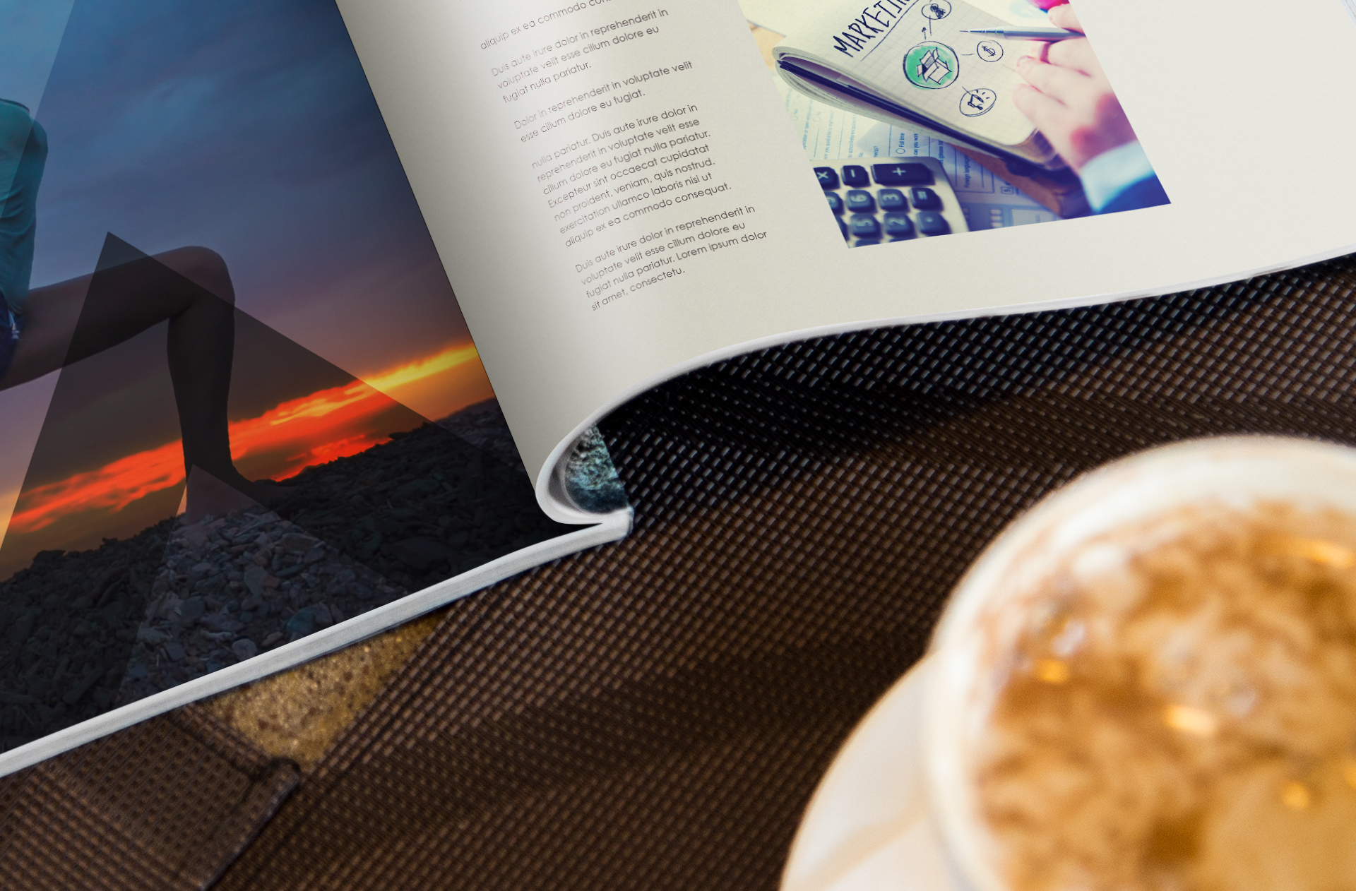 branding magazine PSD