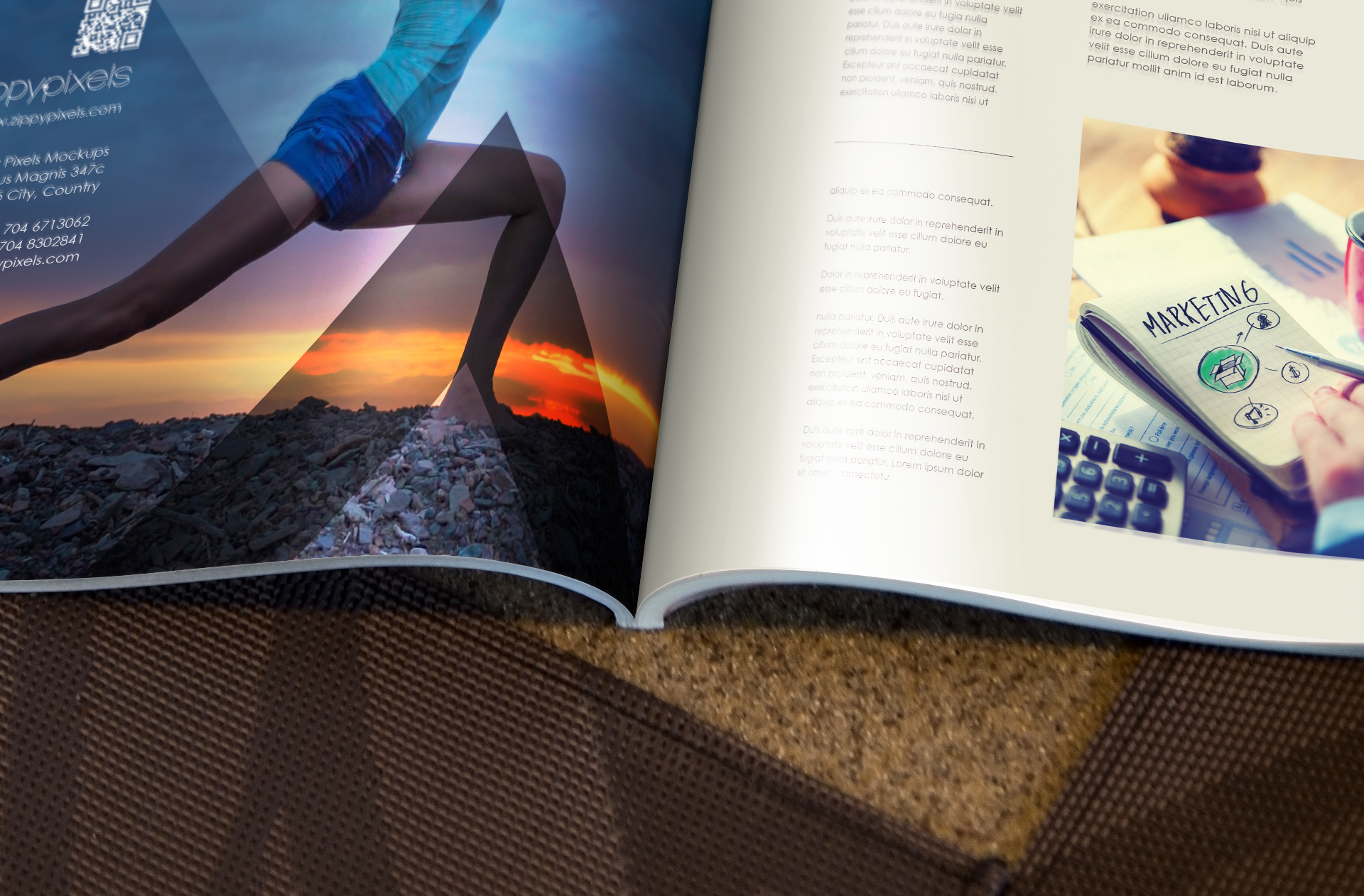 branding magazine PSD