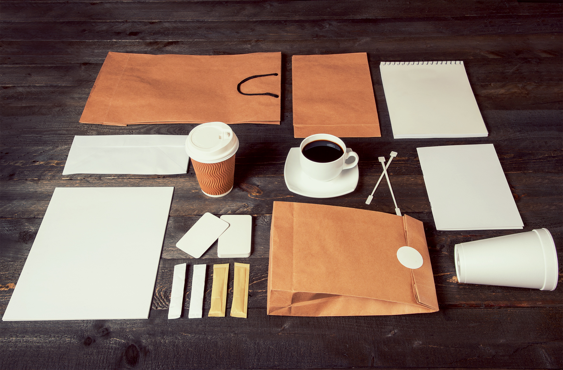 brown paper bag mockup