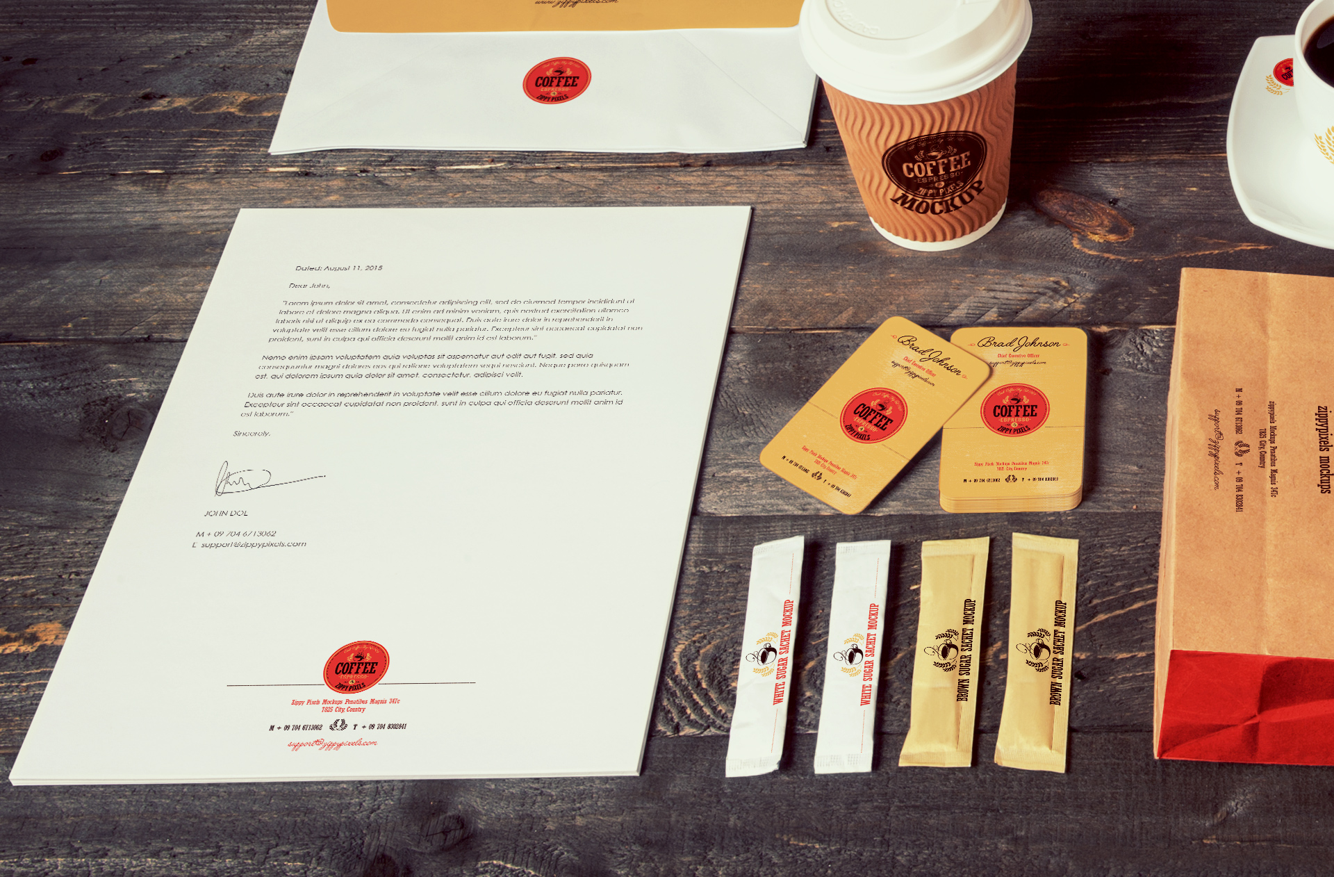 brown paper bag mockup