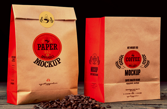 Coffee Bag Packaging Mockup – Realistic Branding Design