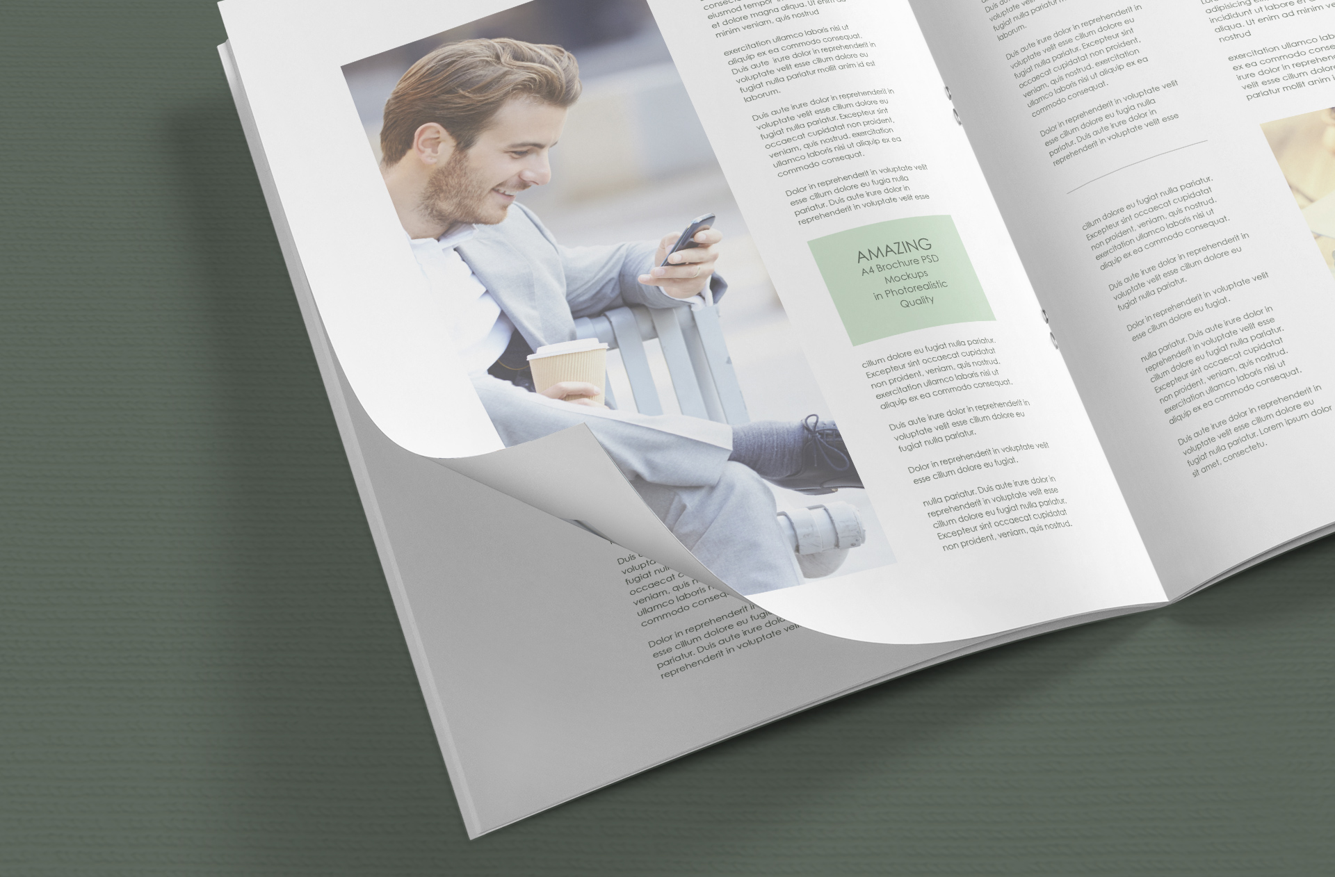 A4 brochure mockup