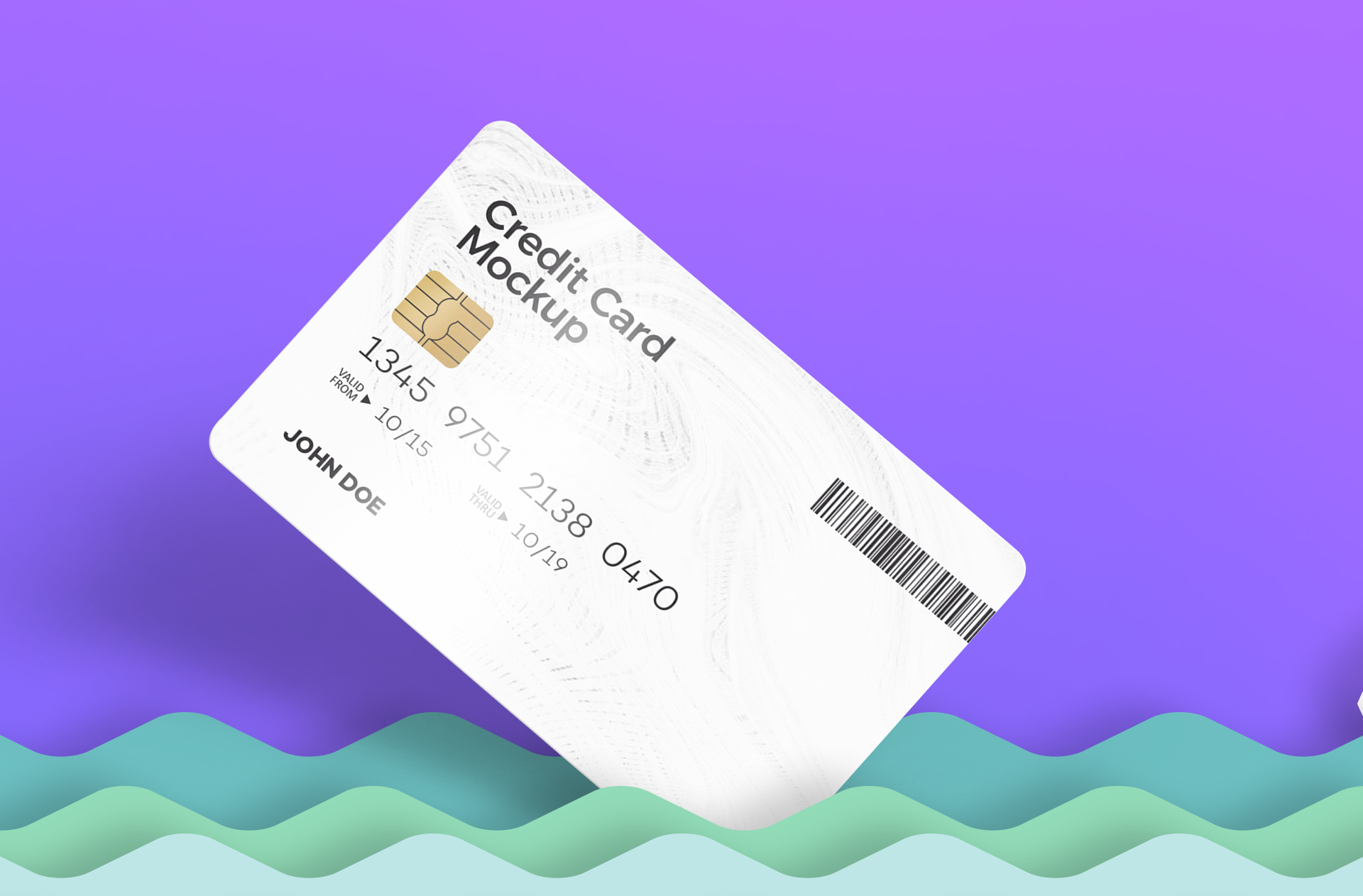 banking card mockup