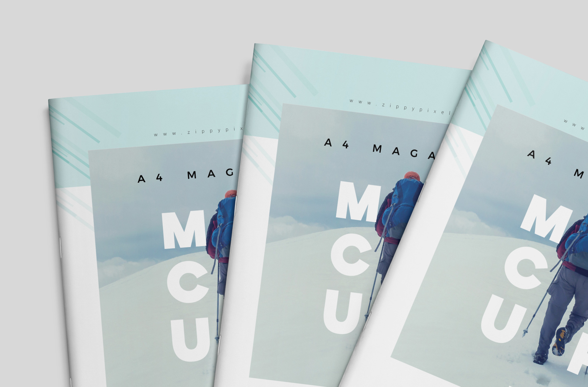 A4 magazine branding