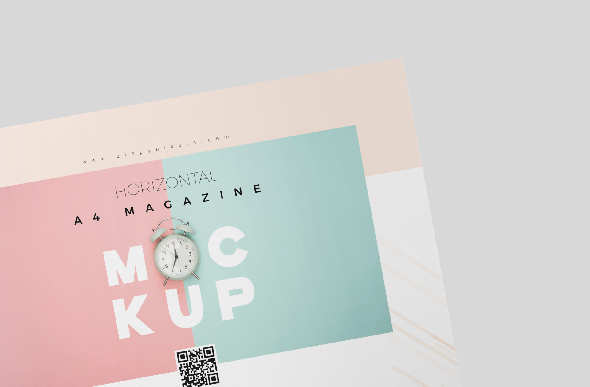 A4 landscape magazine PSD