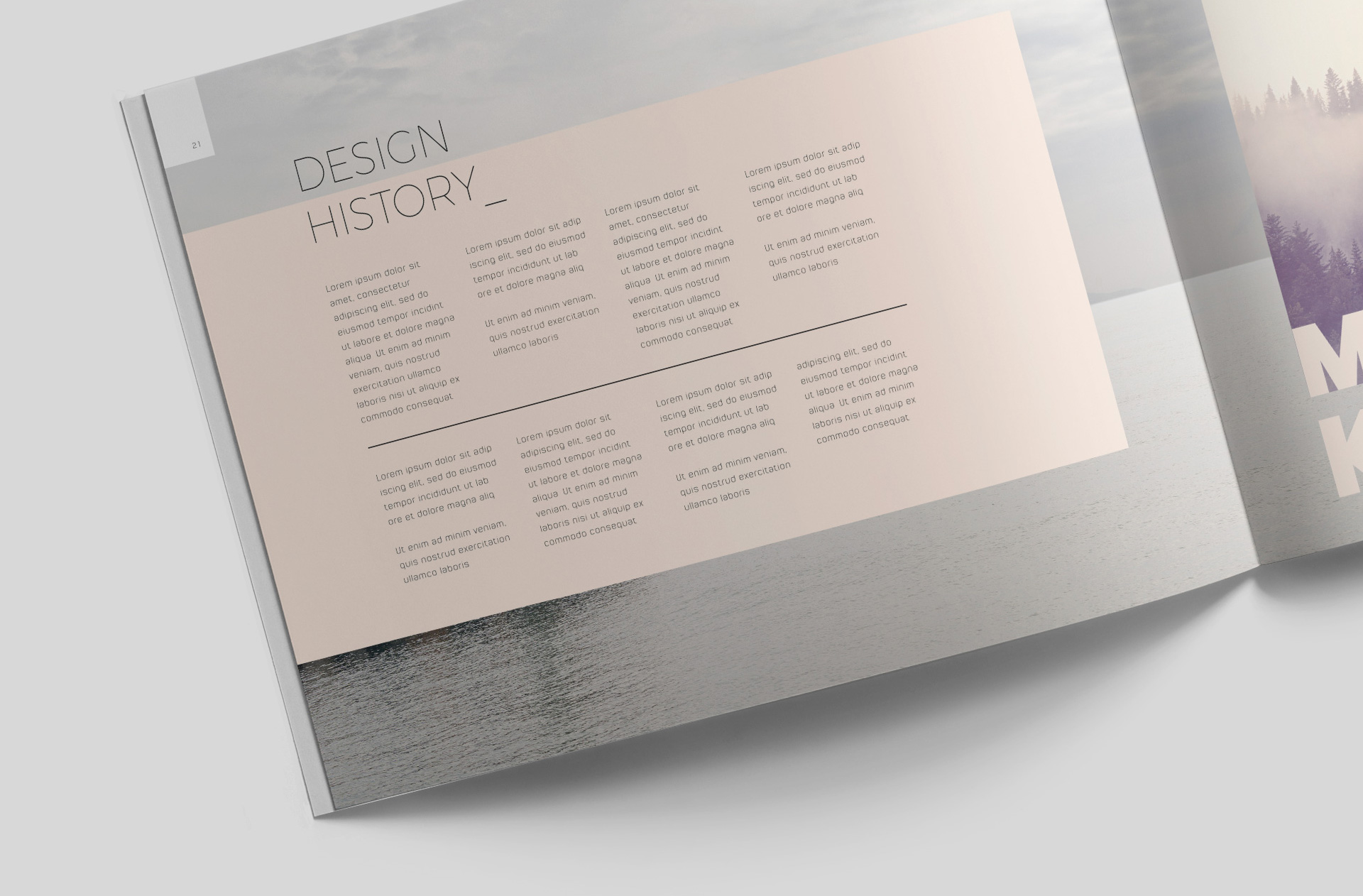 A4 editorial mockup