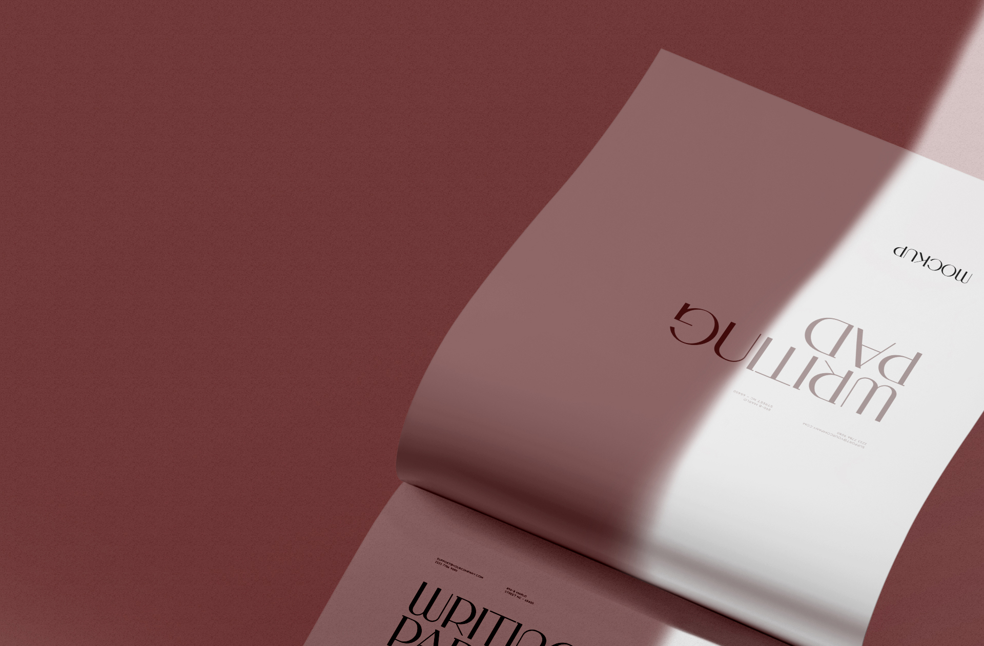 A4 spiral notebook mockup