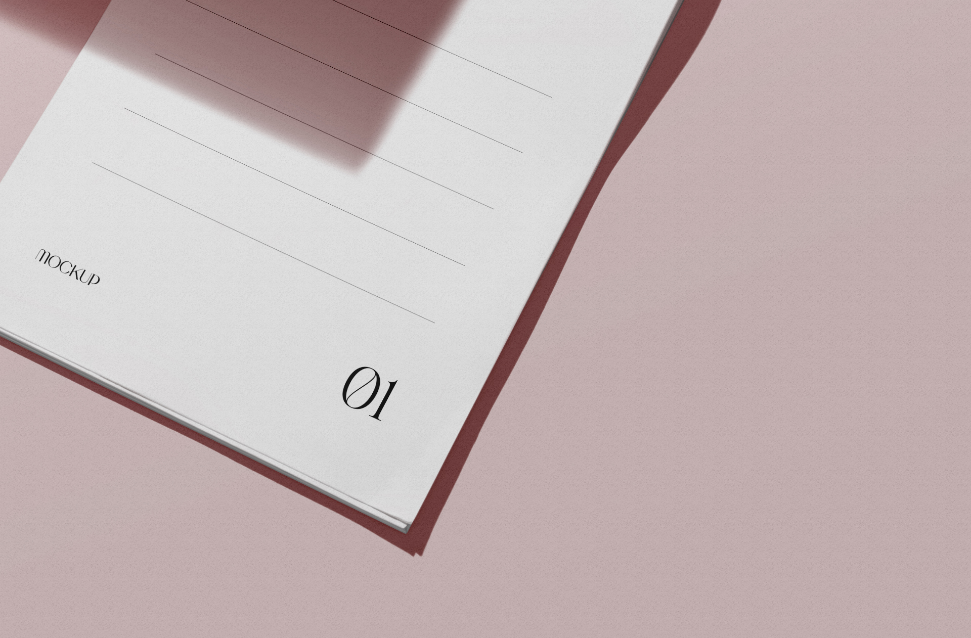 A4 spiral notebook mockup