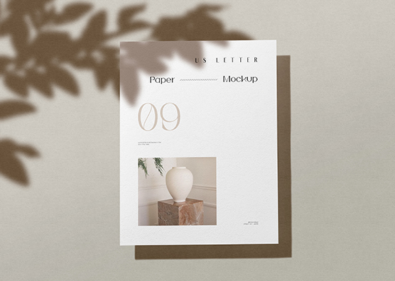 Premium US Letter Letterhead Mockup for Branding