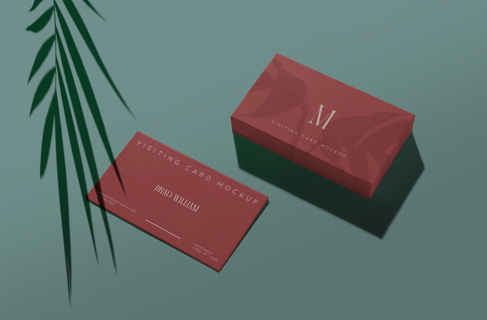 Premium Business Card Stack Mockup for Branding