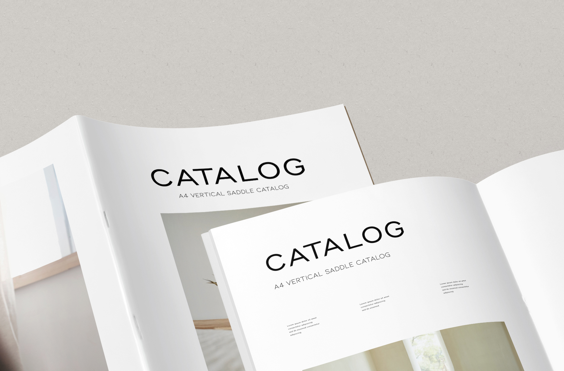 A4 catalog mock-up