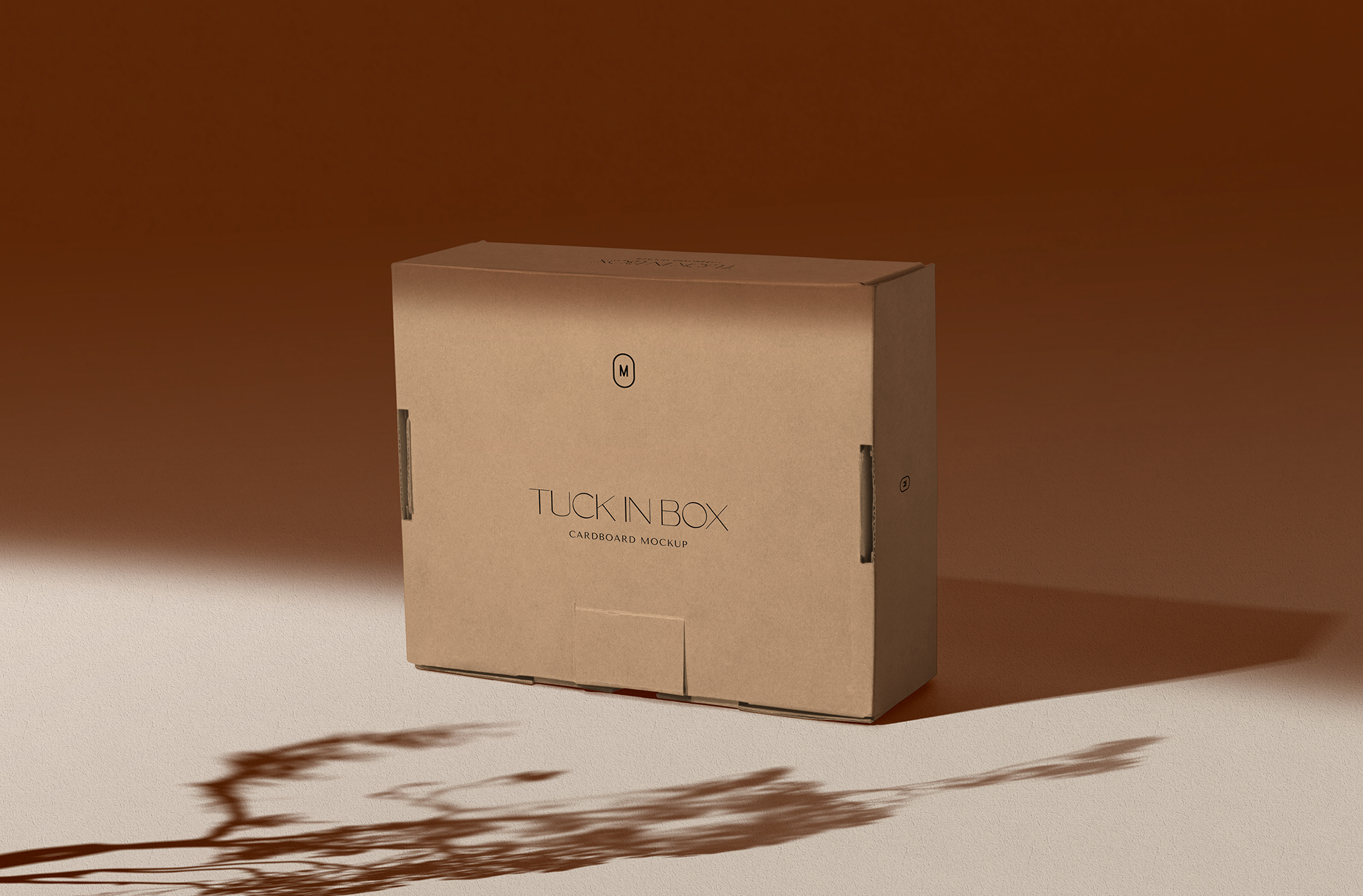 High-Resolution Closed Tuck-In Box Mockup