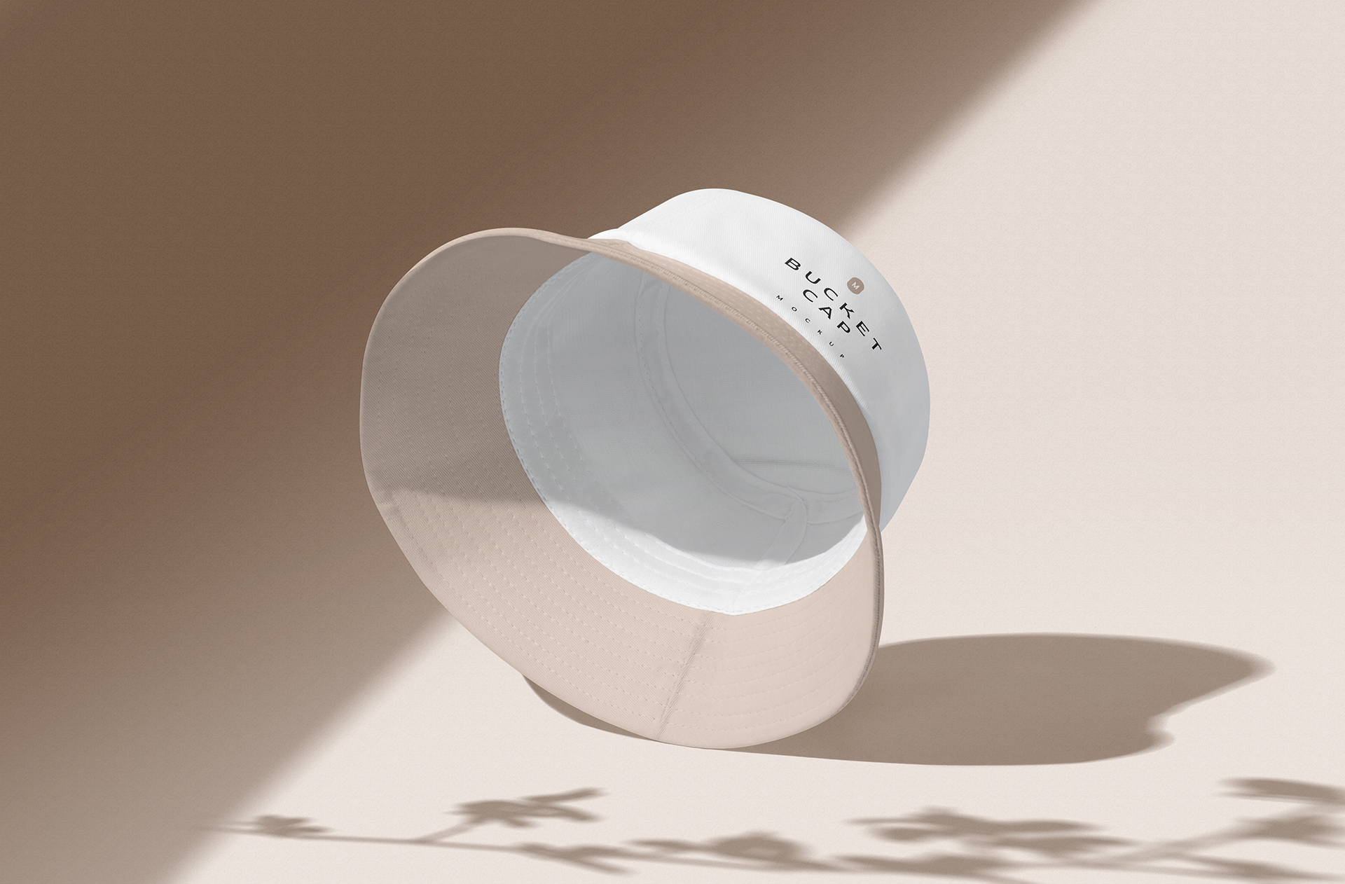 Inside View Bucket Hat Mockup for Apparel Branding