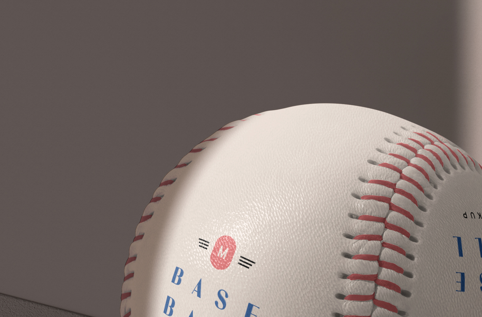 baseball ball mock-up