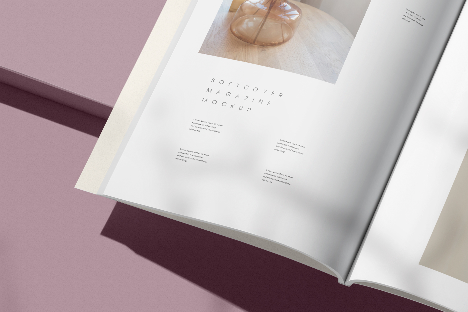 advertising magazine mock-up