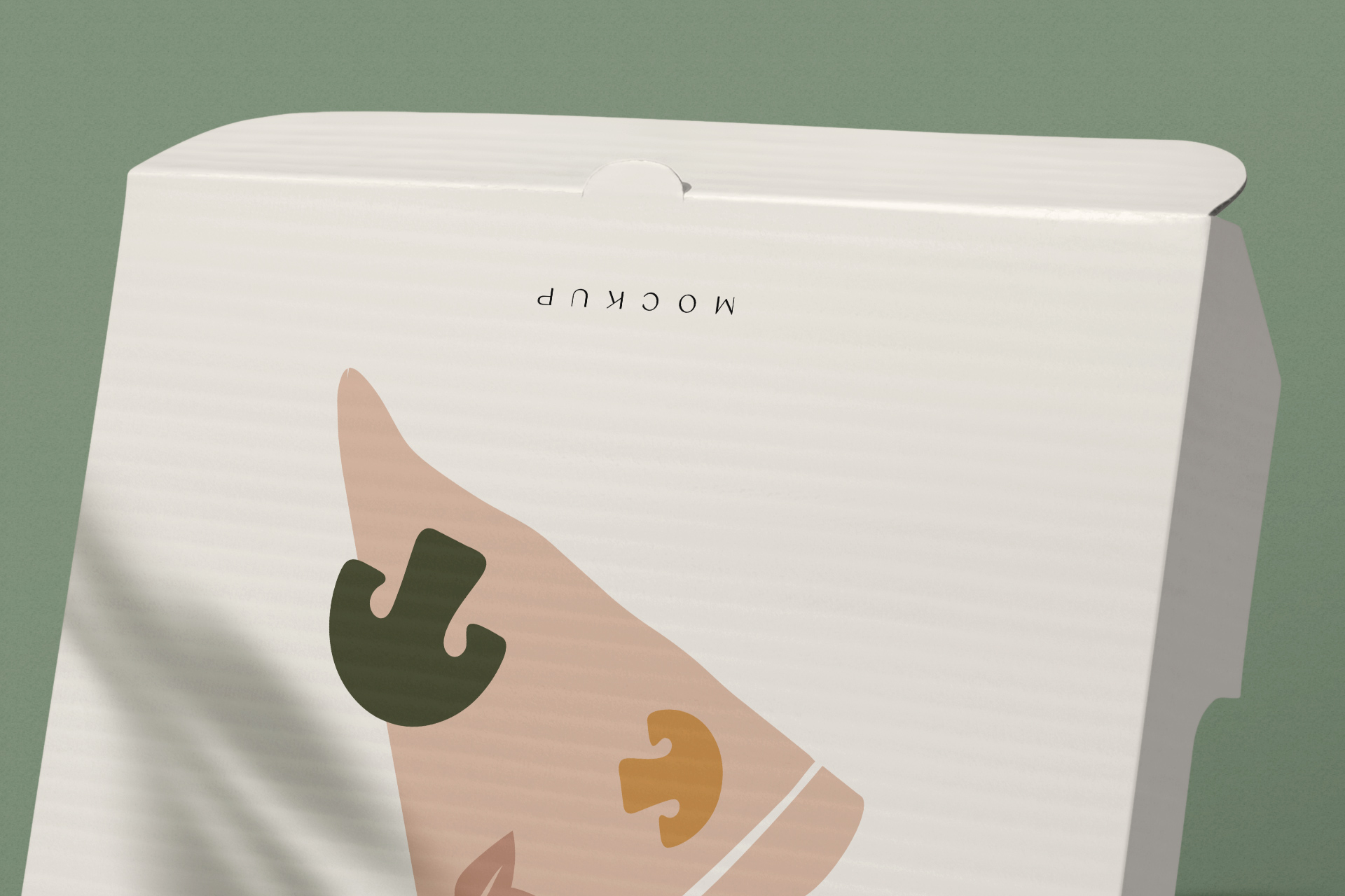 cardboard box mock-up