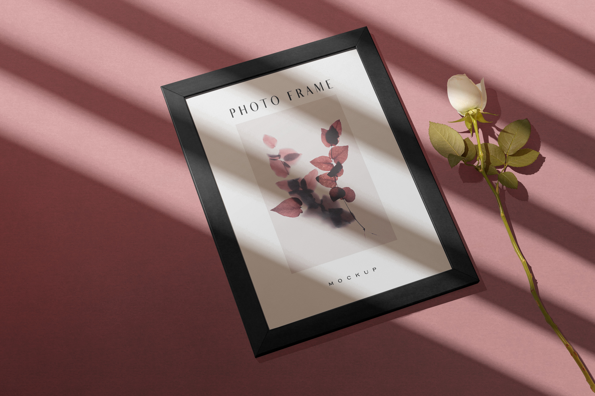 Elegant Photo Frame Mockup – Customizable PSD