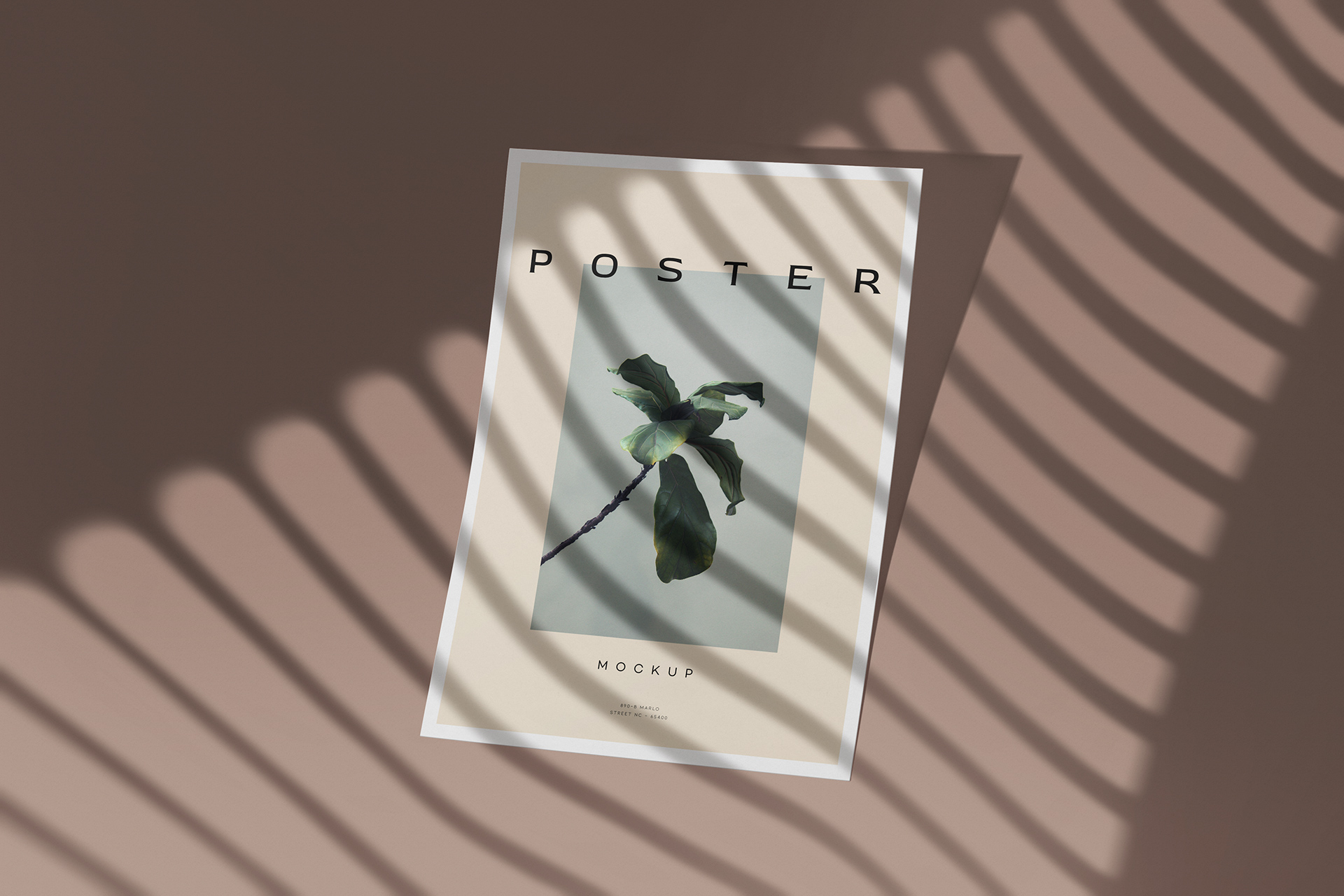 Sunlit Poster Mockup – Realistic & High-Quality PSD