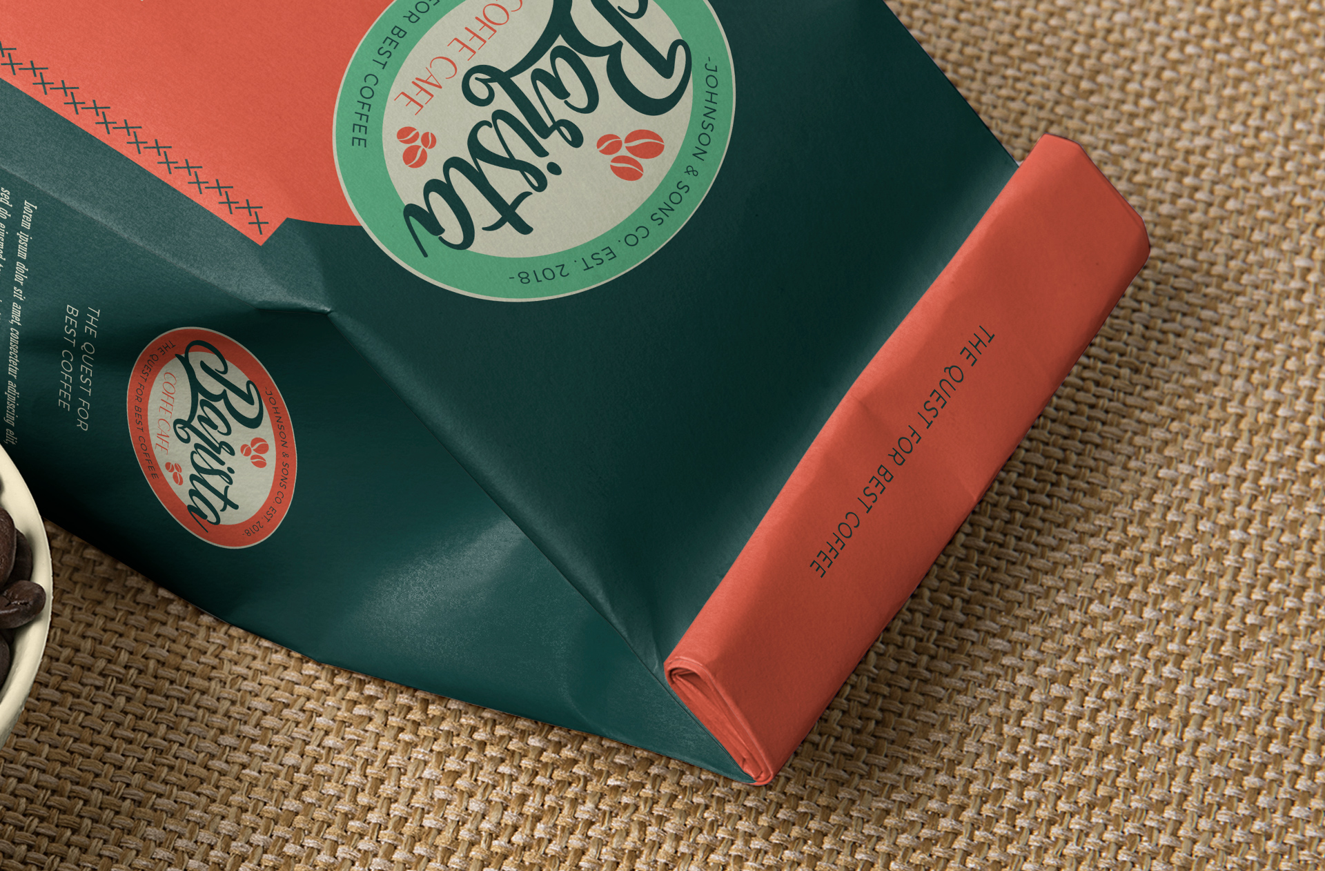 beverage industry mockup