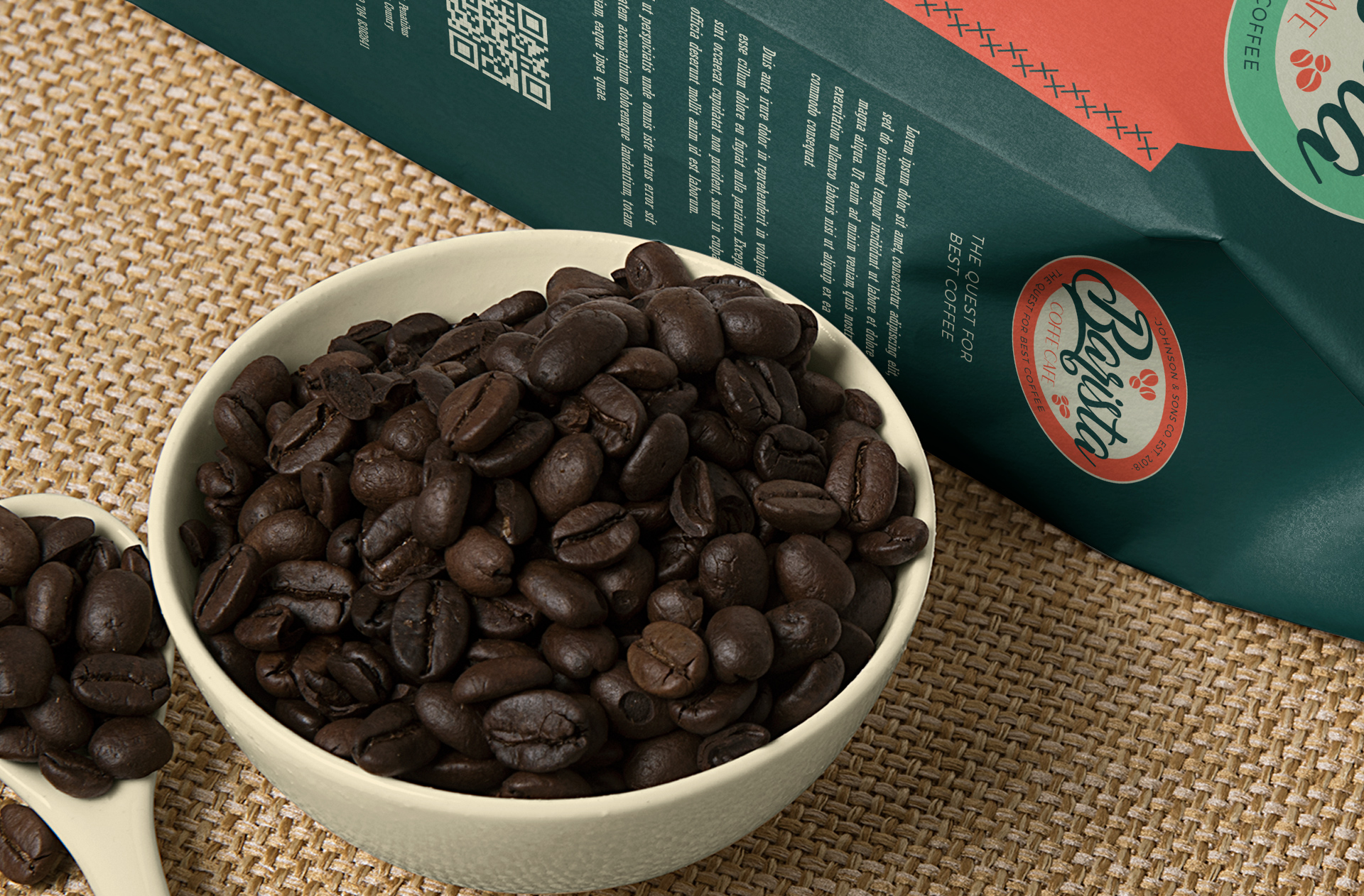 beverage industry mockup