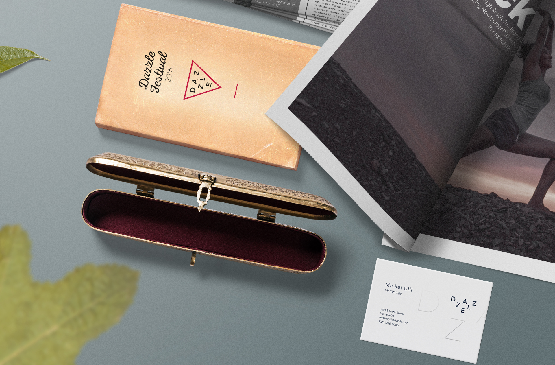 advertising newspaper mockup