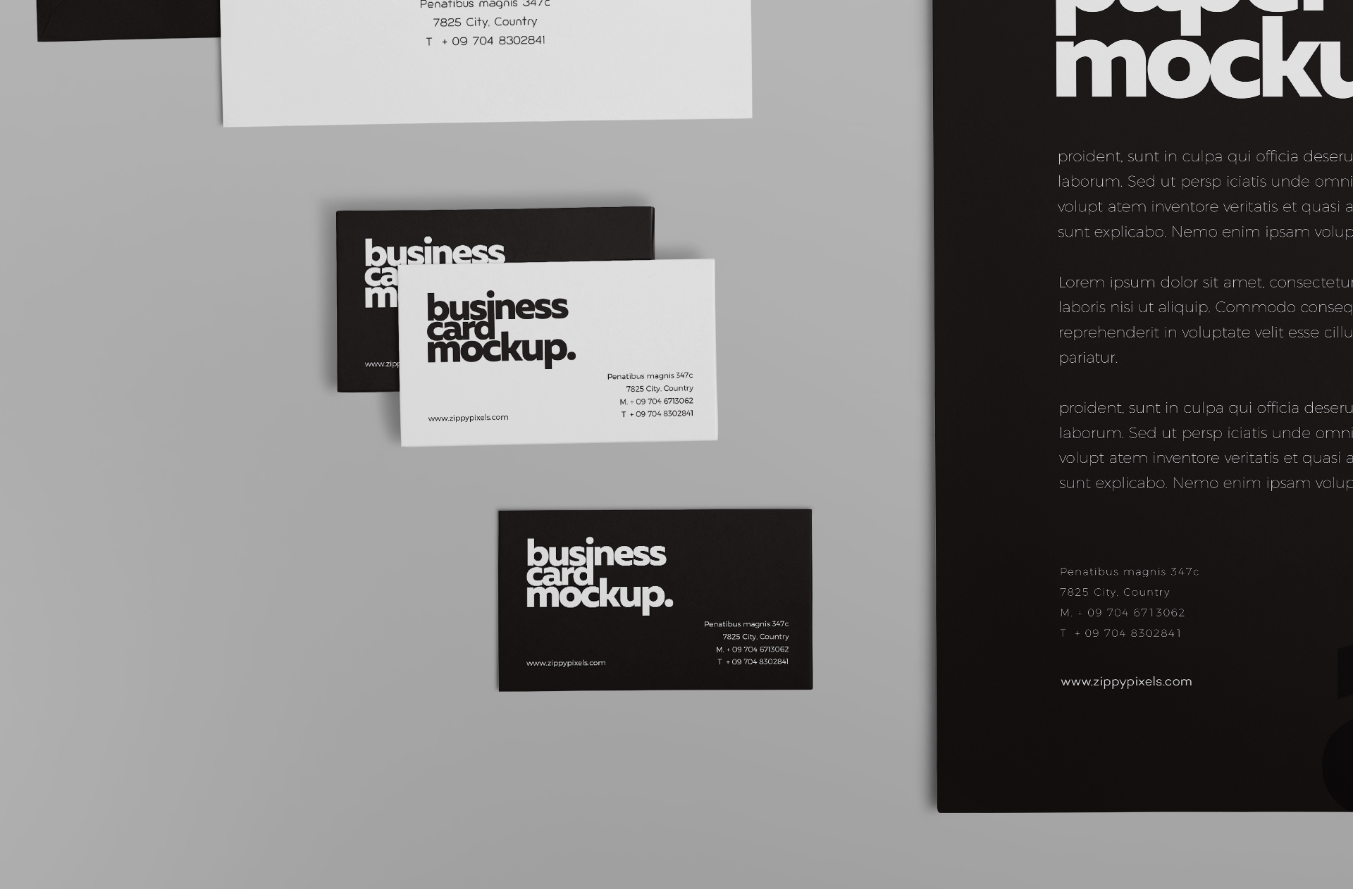 business card branding mockup