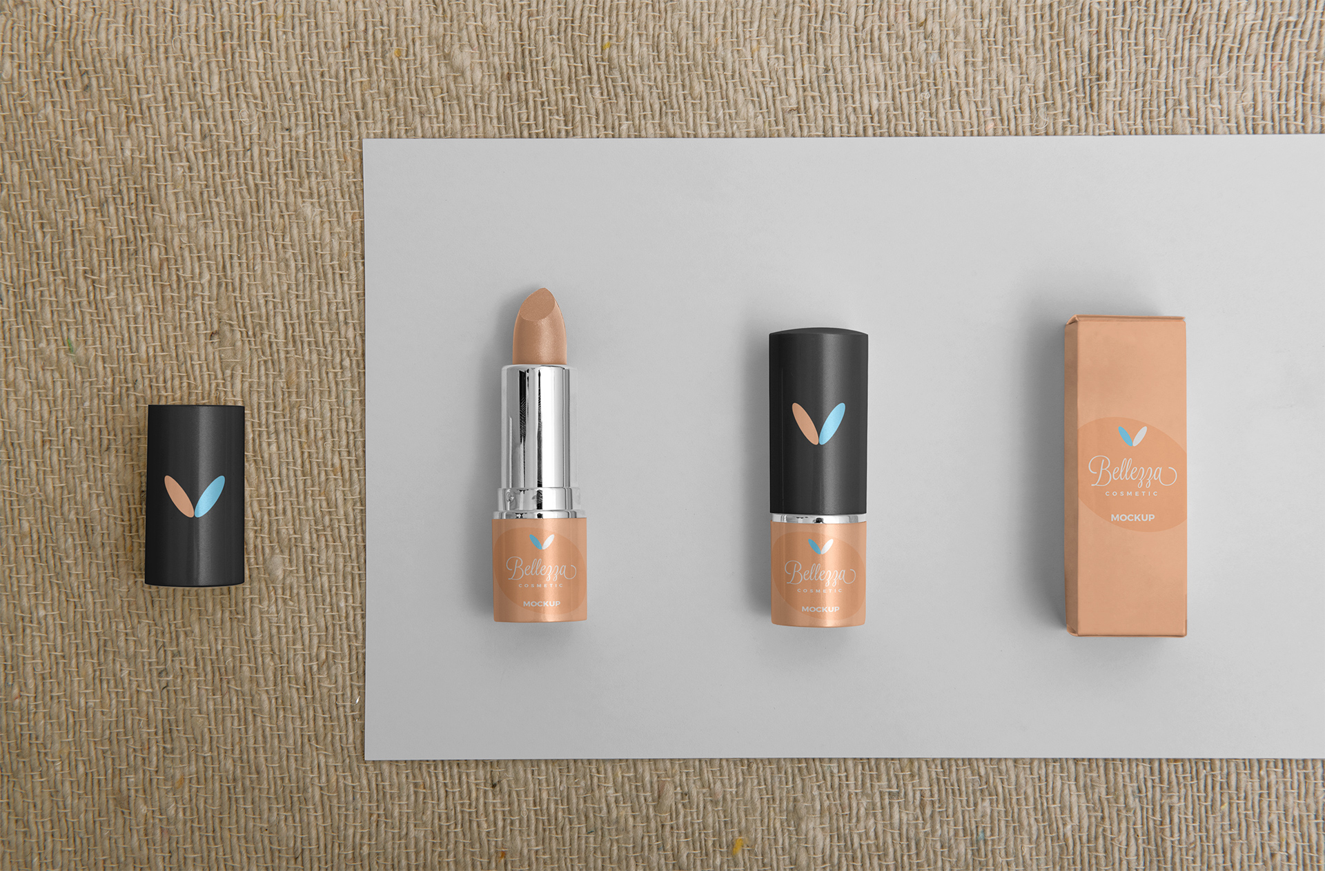 Luxury Lipstick Mockup – Open & Closed Views