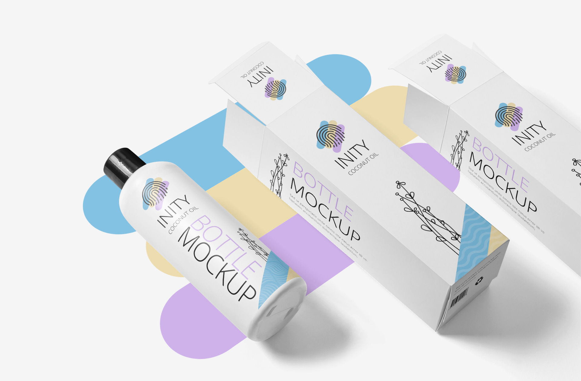 Luxury Bottle & Box Packaging Mockup – Beauty Branding