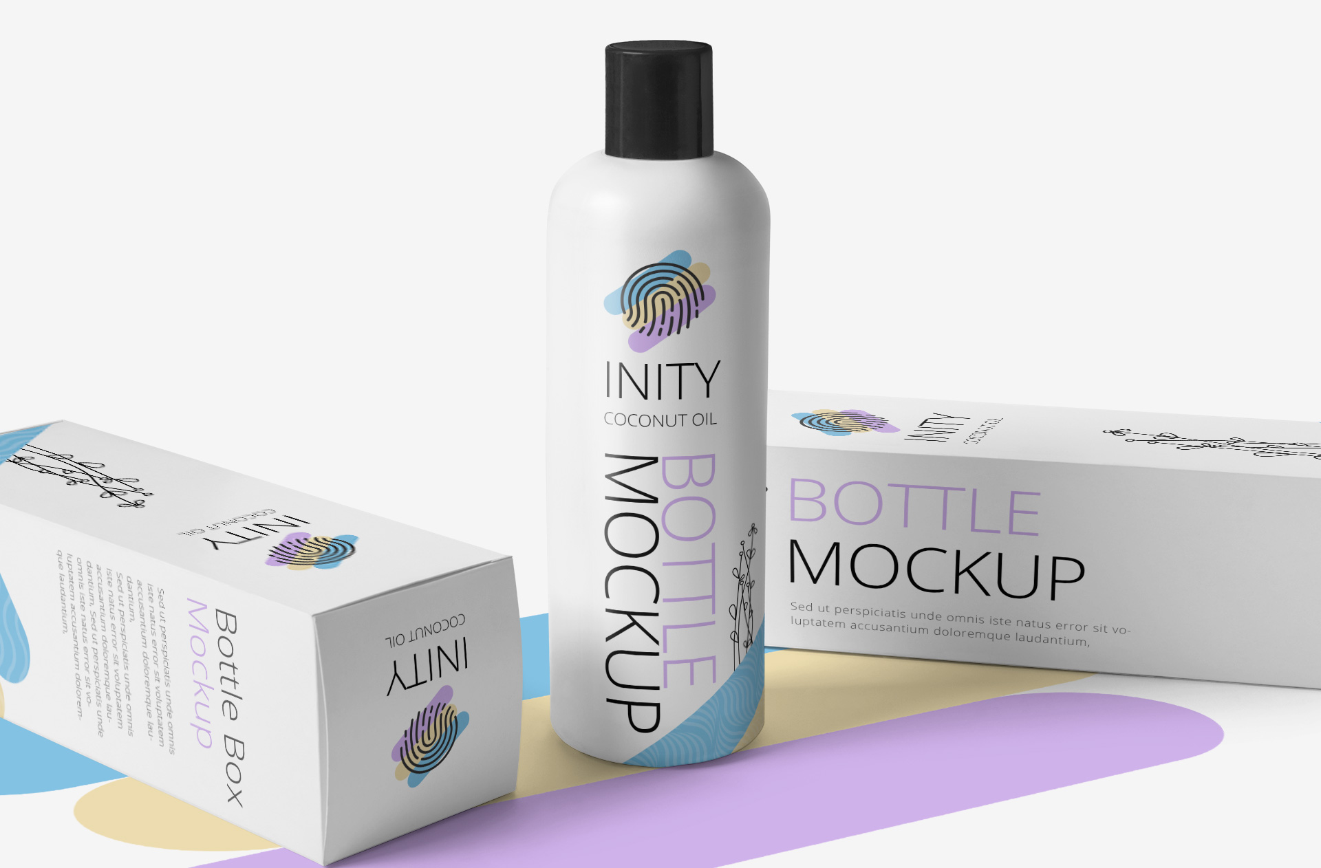 Minimalist Bottle Packaging Mockup – Realistic Product Display
