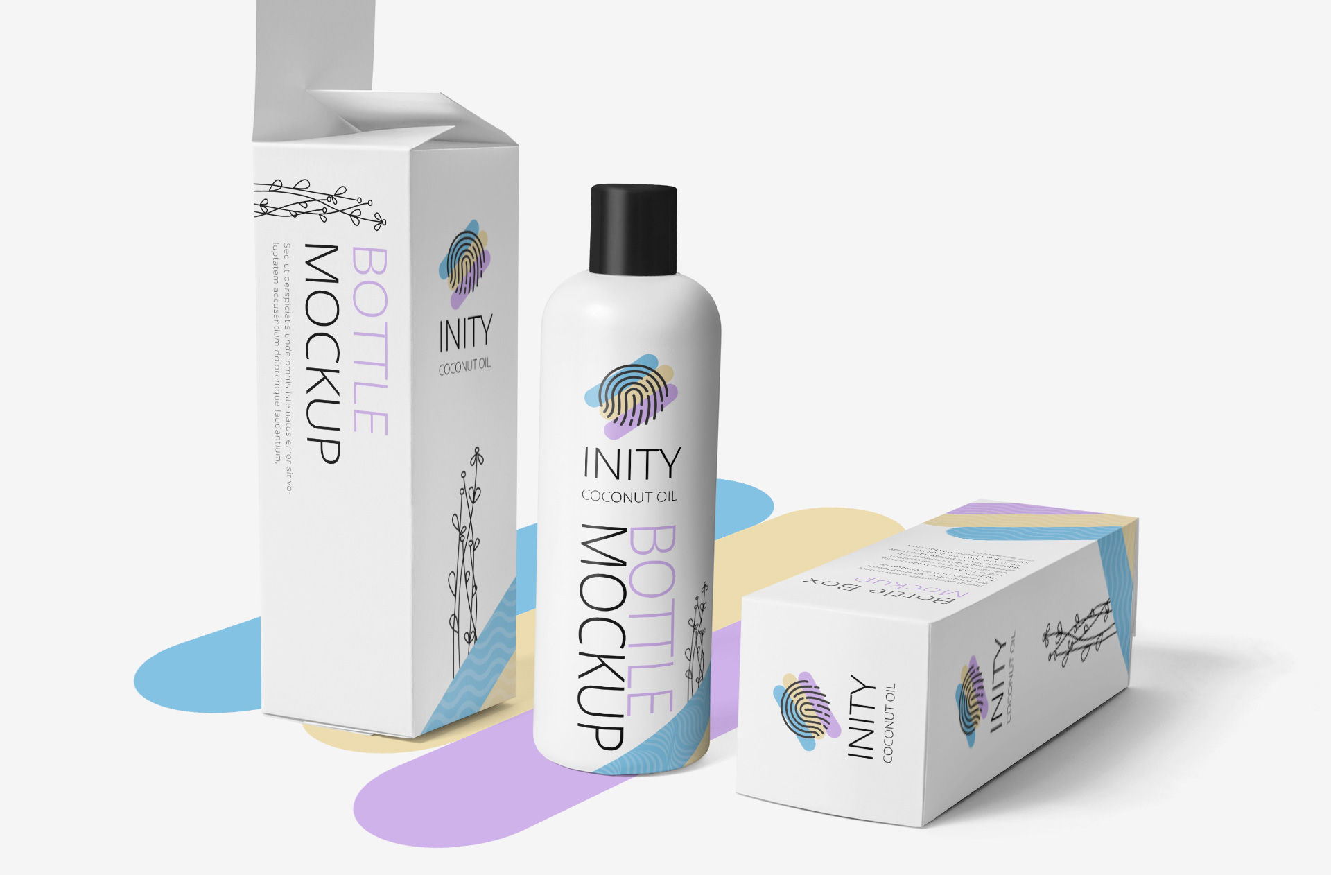 Box & Bottle Mockup – Premium Packaging Display