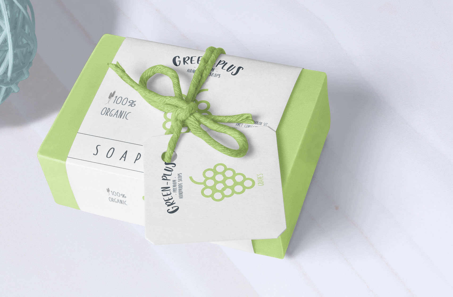 eco-friendly soap mock-up