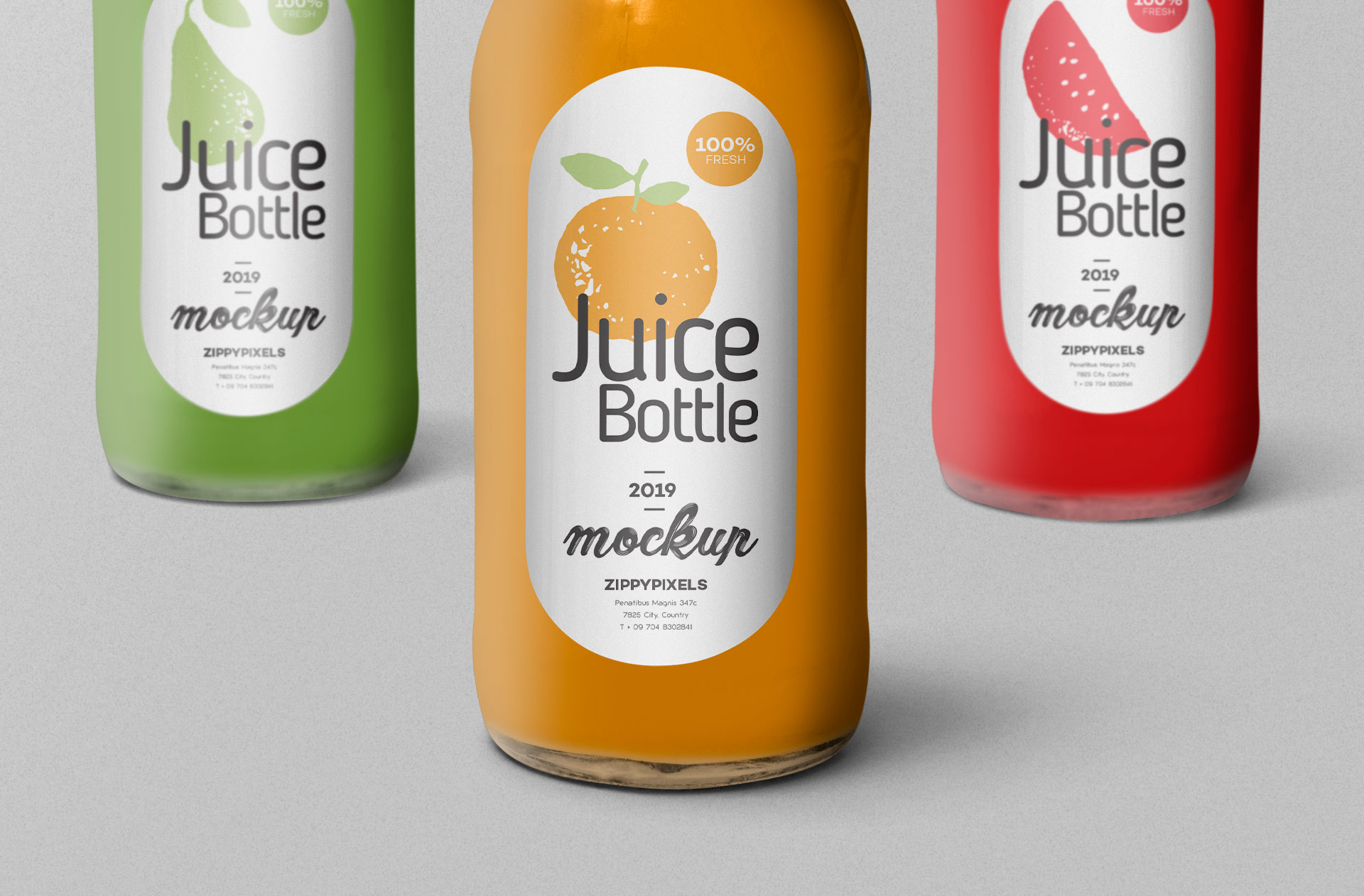 beverage branding mockup