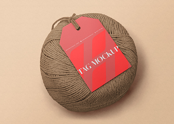 Elegant Clothing Tag Mockup for High-End Fashion
