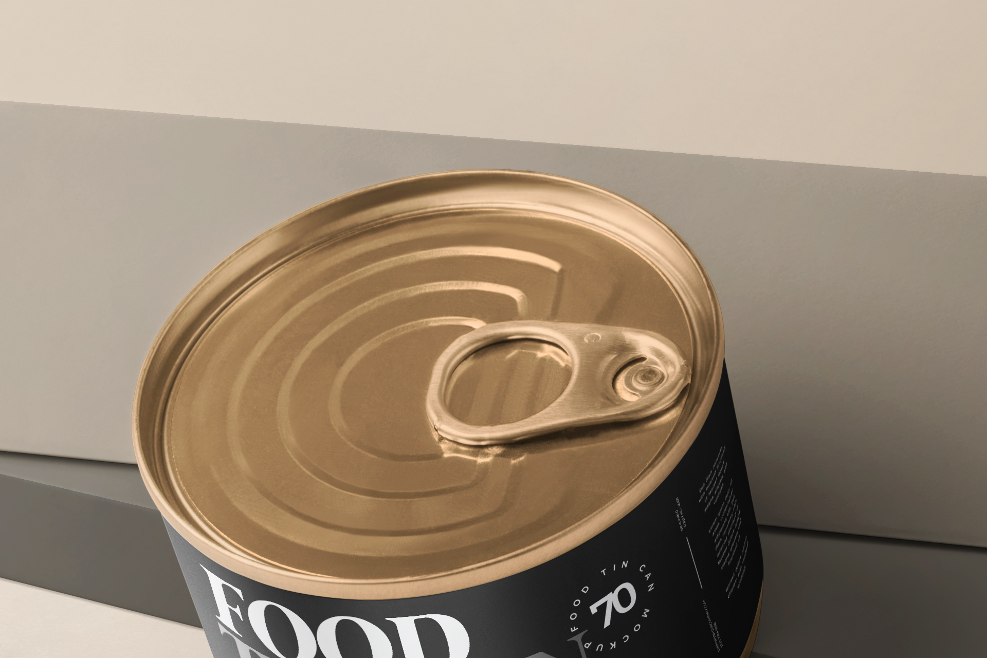 aluminum can mock-up