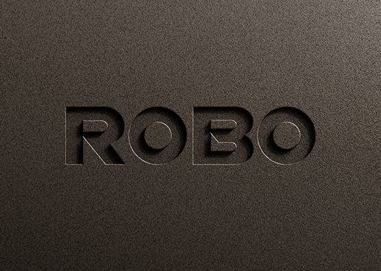 Embossed Logo Mockup on Wood Texture Paper