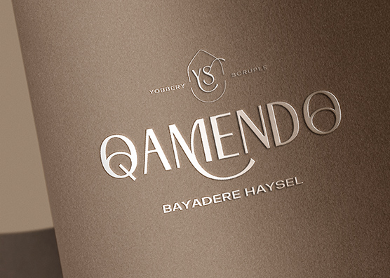 Silver Foil Logo Mockup on Brown Paper