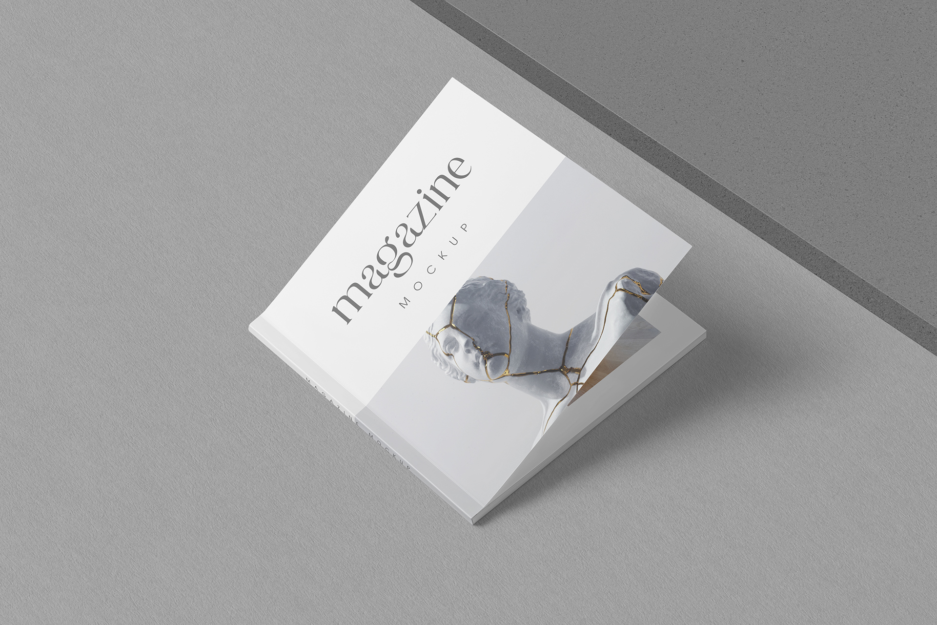 Square Magazine Front Cover Mockup