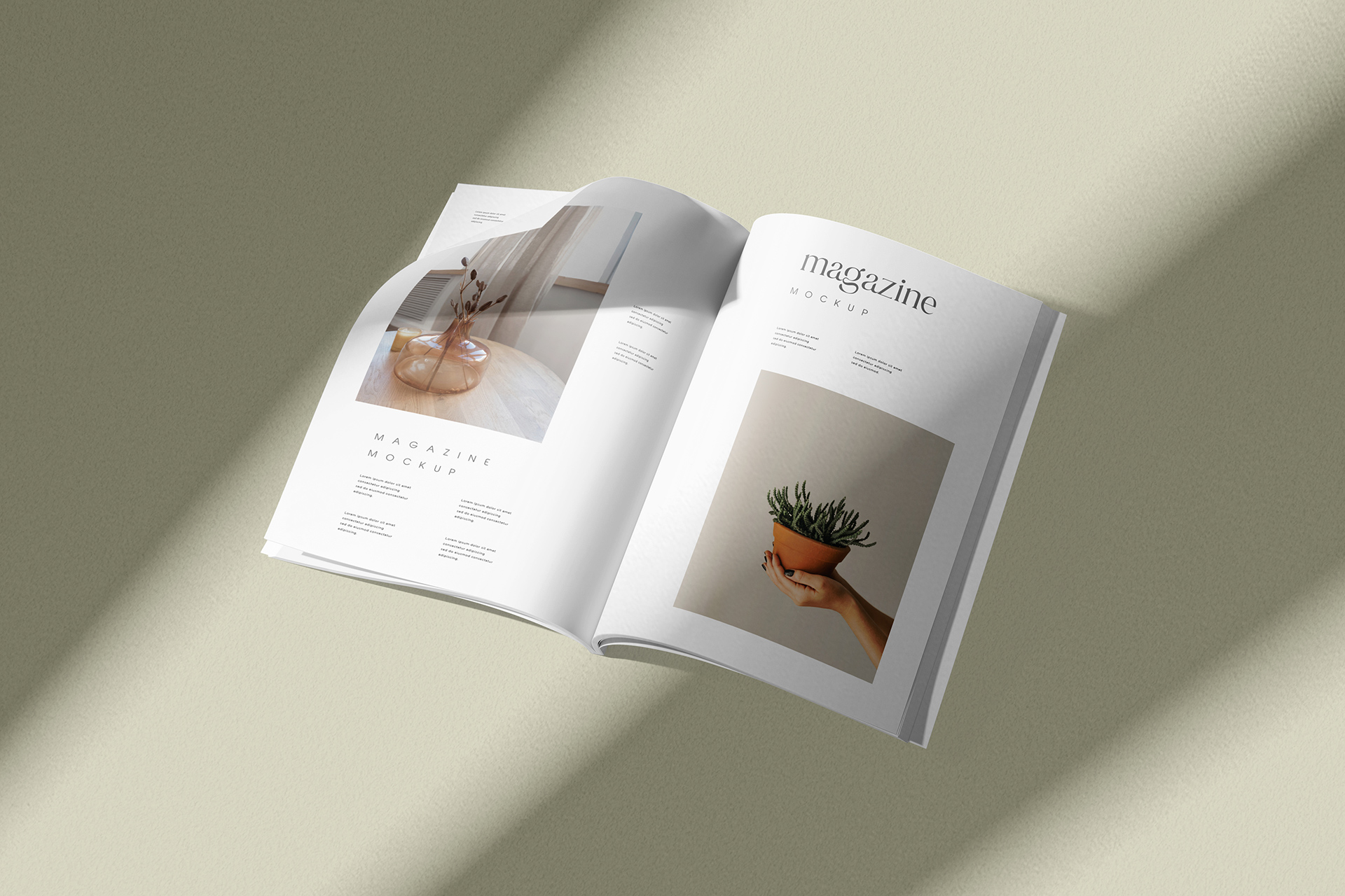 Interior & Lifestyle Spread Mockup