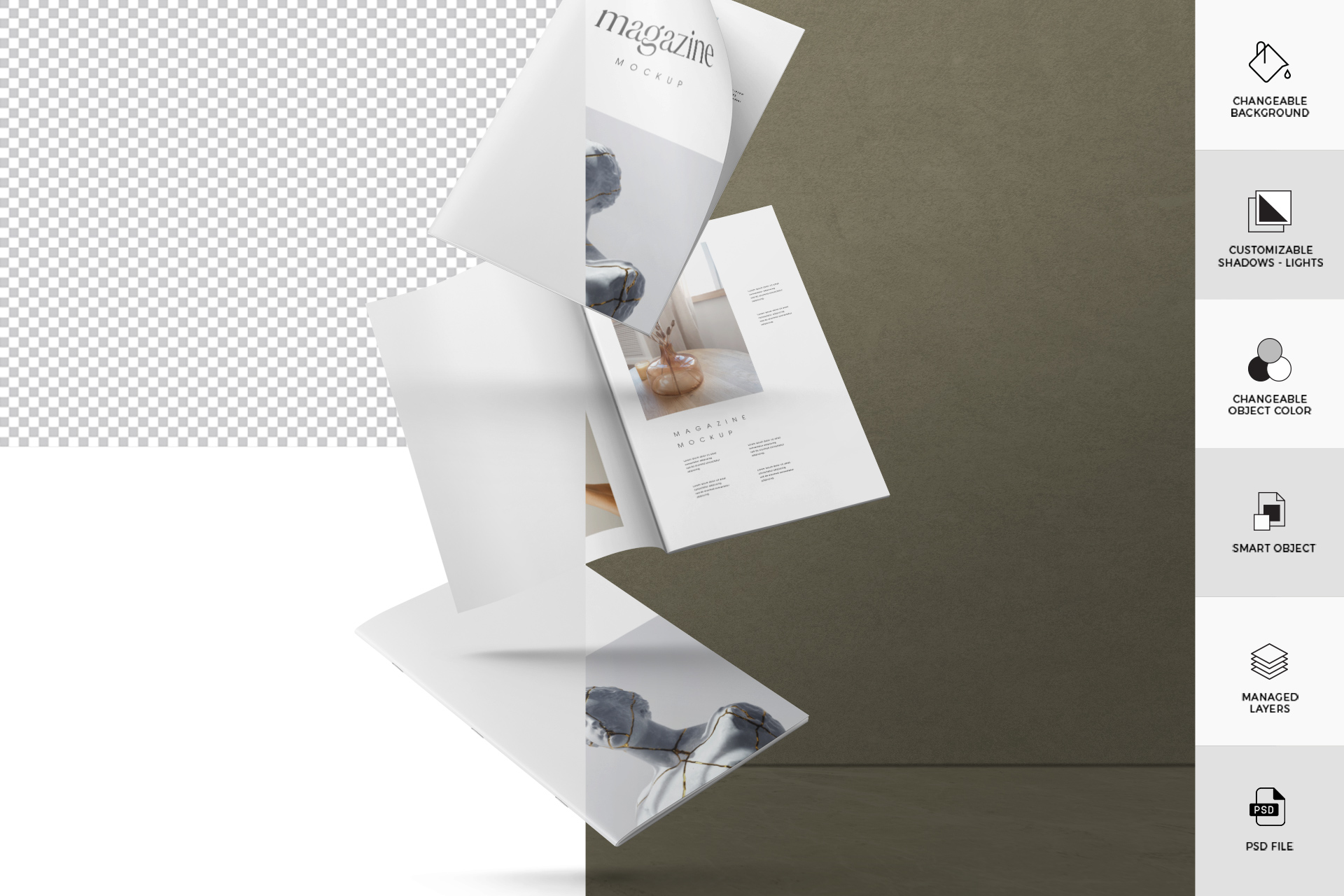 A4 magazine template