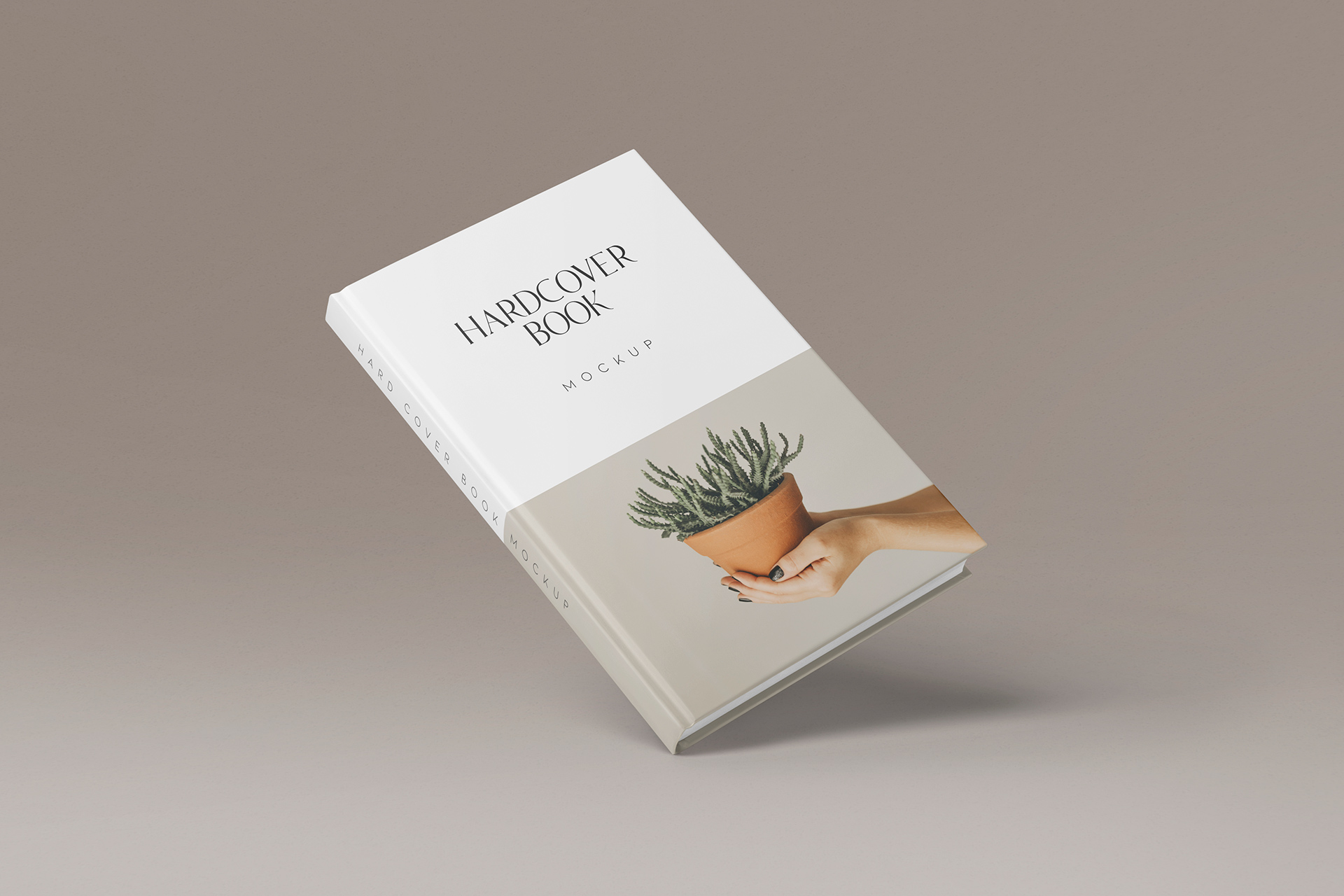 Minimal Hardcover Book Mockup Design