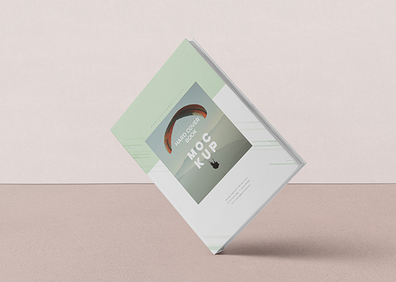 Levitating Book Cover Mockup PSD