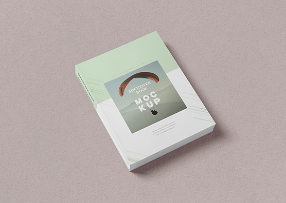 Stacked Softcover Book Cover Mockup